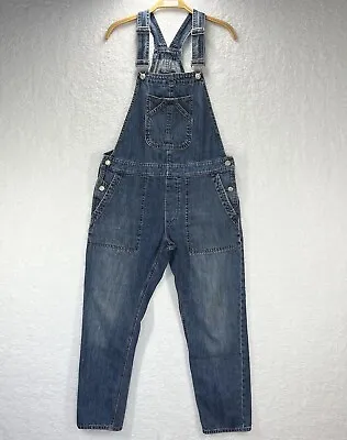 $26.34 • Buy Gap Overalls Women's Small Relaxed Fit Faded Denim Jean Bib Overalls Blue VTG  