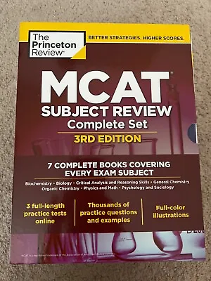 $29.99 • Buy The Princeton Review MCAT Complete Box Set, 3rd Edition + 3 Online PracticeTests