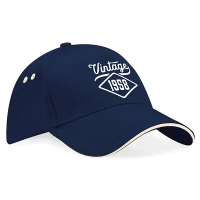 £11.95 • Buy 65th Birthday Gift Present Idea For Men Women Ladies Dad Mum 65 Vintage Hat