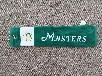 Masters 2024 Authentic  Golf Towel (Green) With Emblem • $41.99