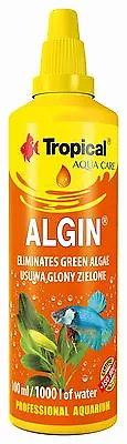 £7.95 • Buy Tropical Algin Aquarium Fish Tank Treatment Anti Algae Tap Water In Aquarium