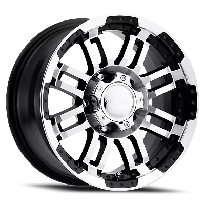 1 New 17X8.5 18 5X139.7 5X5.5 Vision Warrior Black Wheels/Rims 17 Inch 23959 • $155