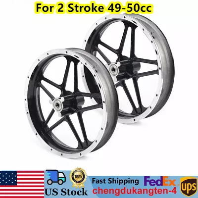 Front Rear Wheel 2.50-10 Tire Rim 2 Stroke E-Bike Mini Pocket Bike Dirt Bike • $56.05