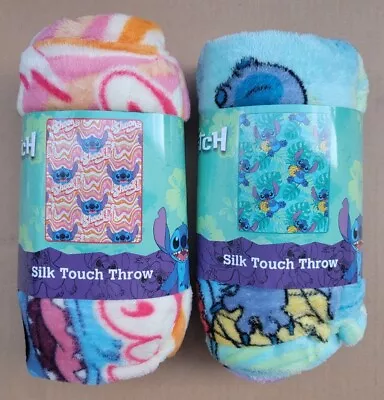 Disney - Stitch Silk Touch Throw Blanket Set (Groovy & Pineapple) • $24.99