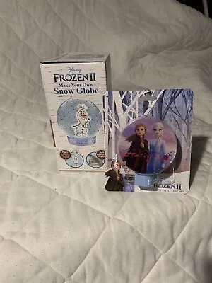 Disney Frozen 2 Make Your Own Olaf Glitter Snow Globe Arts Craft Kit NEW/w Lite • $17.98