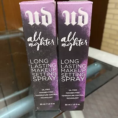 URBAN DECAY All Nighter Long Lasting Makeup Setting Spray 1 Oz 2 Bottle In Lot • $16