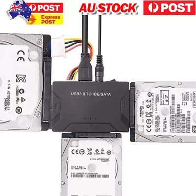 Universal 2.5 /3.5  SATA/IDE Hard Drive Adapter USB 3.0 To SATA IDE Converter • $28.11