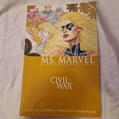 Ms Marvel Vol 2: Civil War (sc) Carol Danvers Captain Marvel! **free Shipping!** • £8