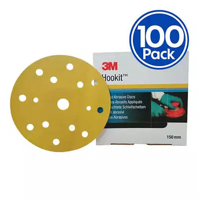 3M Hookit Gold Abrasive Sanding Disc 236U 150mm 6  X 100 Pack Box Sandpaper • $39.99