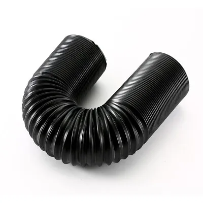 63mm Cold Air Intake Tube Hose Pipe Black Flexible Extensible For Car Air Filter • $22.40