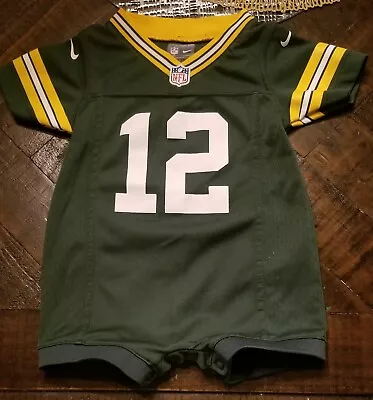 Green Bay Packers Aaron Rodgers Nike Jersey Romper 6-9 Months • $20