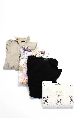 $34.99 • Buy Zara Womens Sweater Dresses White Beige Black Size Medium Small Lot 4