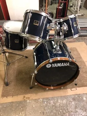 Yamaha Stage Custom Dark Blue Shell Pack+snare Drum 22 Bass 1012 14  Toms • £450