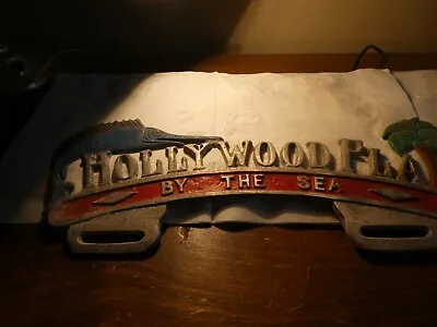Unique -hollywood Florida License Plate Topper-metal • $130