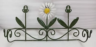 Vintage Metal/Wire Daisy Hanging Paper Towel/Towel Holder Shelf No Dowel • $17.99