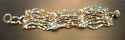 Stunning Vintage Estate Multi Strand Glass 7 1/8  Bracelet!!! 1567x • $0.99