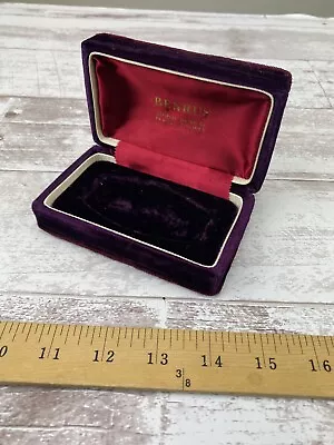 Vintage Benrus Velvet Fitted Watch Presentation Box Red Purple Satin • $22