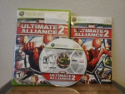 Marvel Ultimate Alliance 2 Xbox 360 CIB Complete Tested Spiderman Hulk Wolverine • $19.99