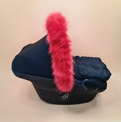 Luxury FAUX FUR Pram Hood Trim Fits Maxi Cosi Pebble Icandy Bugaboo Egg Prams • £24.99