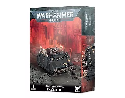 Warhammer 40k 40000 Chaos Space Marines Chaos Rhino New Factory Sealed 43-11 • $101.91