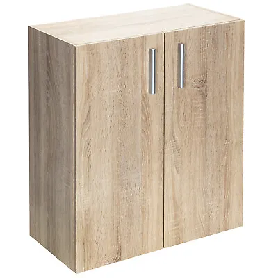 CASARIA® Bookshelf | 2 3 5 Tier | Modern Side Cabinet | Storage Unit | Oak/White • £51.95