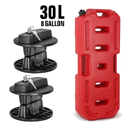 30L Fuel Gas Tank Can Petrol Storage Container Lock ATV SUV Motorcycle Off Road • $142.49