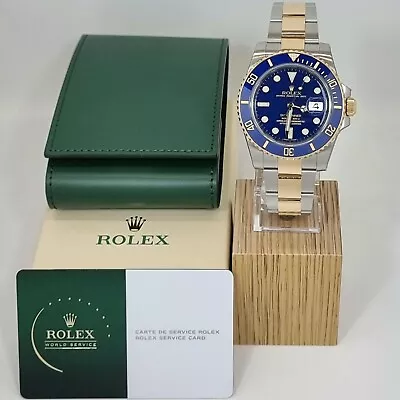 Rolex Submariner Date 2 Tone Blue Watch 116613LB | Complete Overhaul By Rolex • $23000