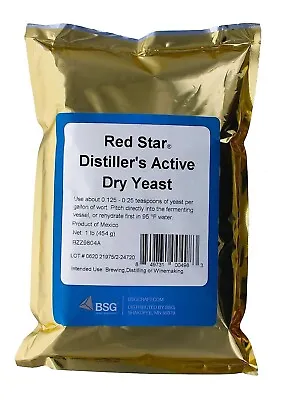 Distillers Active Turbo Dry Yeast For Distilling Making Moonshine 1 Lb • $19.50