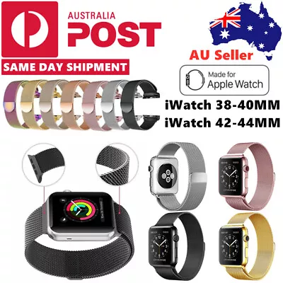 $7.95 • Buy Milanese Magnetic Stainless Steel IWatch For Apple Watch Band Series 5 4 3 2 1