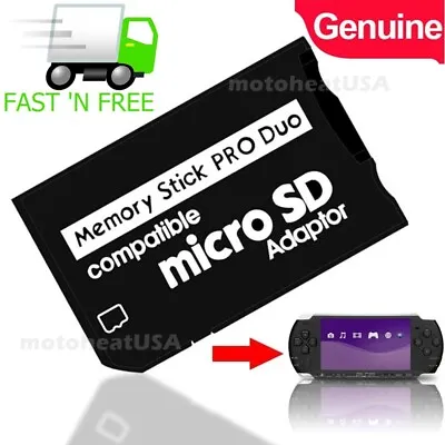 Micro SD SDHC TF To Memory Stick MS Pro Duo PSP Adapter For PSP 1000 2000 3000 • $2.88