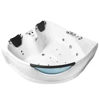 Whirlpool Jetted Tub Two 2 Person Bathtub Air Jet Corner Hot Massage Indoor New • $2890.10