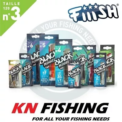 FIIISH BLACK MINNOW 120mm No.3 Silicon Sea Spinning Freshwater Fishing 6g-50g • $10