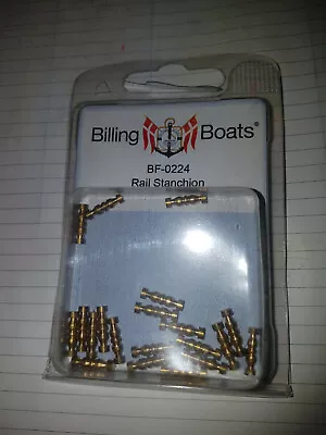 BILLING BOATS - BF-0224 Rail Stanchion (20) 12mm BRAND NEW Brass • $8