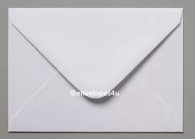 4.1/2  X 6.3/8  (114mmx162mm) C6 (for A6 Cards) White 100 Gsm Envelopes FREE P&p • £3.65