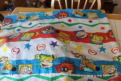 Vtg Rugrats 1 Fitted 1 Flat Twin Bed Sheet Set By Spring Made Usa • $25