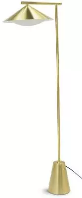 Habitat Mirage Brass Floor Lamp 150cm Classic Coolie Style Top Gold • £119.95