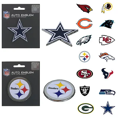 New NFL Pick Your Teams Auto Car Truck Heavy Duty Metal Color Emblem • $10.70