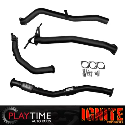 3 Inch Exhaust For Navara D22 Exhaust 2.5L 2007-2015 With Cat & Pipe Only Black • $643.50