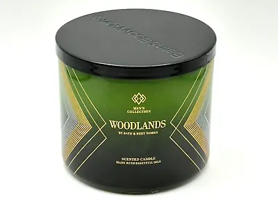 New Bath & Body Works Woodlands 3-wick Filled Scented Large 14.5 Oz Men's Candle • $24.95