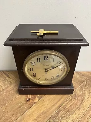 Vintage “Seth Thomas” Wind Up Antique Wood Mantel Clock With Key • $69.99