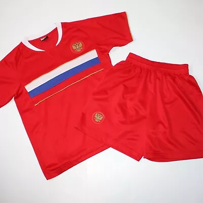 Russia Football Soccer Team 10 Arshavin Red Jersey & Shorts Set Kids Size M NWOT • $49.99
