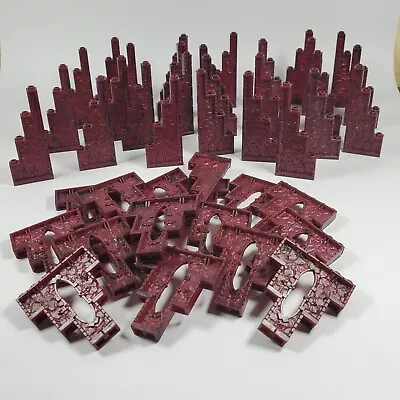 Mega Bloks Dragon Krystal Wars Red Rock Stone Castle Fortress Lot Of 44 • $39.99