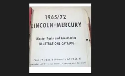 1972 Mercury Montego Sedan Coupe Wagon Master Parts Catalog Illustrations Manual • $279.30