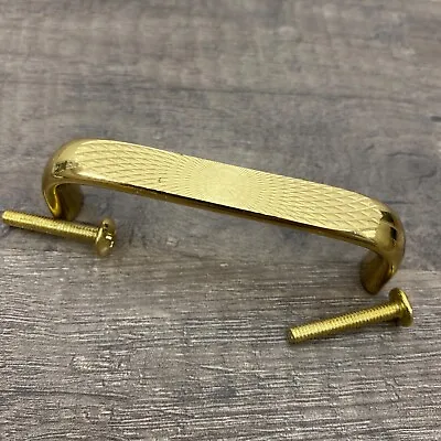 VTG Gold Brass Starburst Mid Century Modern 3  Drawer Pulls Handle Disco Mod • $11.87