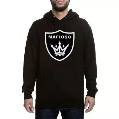 Mafioso Shield Black Mens Hoodie Alternative Clothing Streetwear Tattoo • $45.64