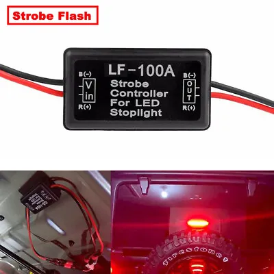 1pc Vehicle Brake Light Flasher Module Safety Flash Light Alert Motorcycle Cars • $8.29