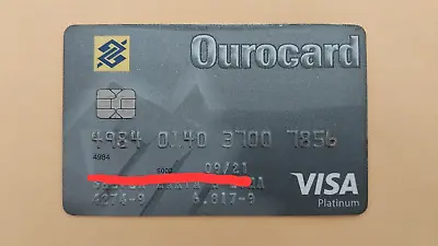01 Expired Credit Card Ourocard Visa Brazil Bank • $4.90