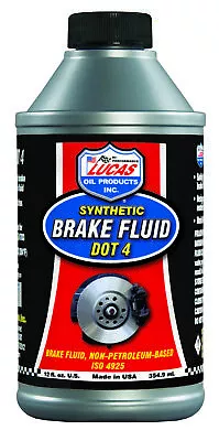 Lucas Oil Brake Fluid 10827 Single; 12 Ounce Bottle; DOT 4; Glycol Ether Based • $26.43