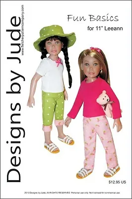 $12.95 • Buy Fun Basics Doll Clothes Sewing Pattern For 11  Leeann Dolls