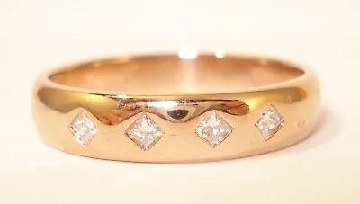 £495 • Buy Clogau 9ct Rose Gold 4 Diamond Band Ring (Please View The Video Link)